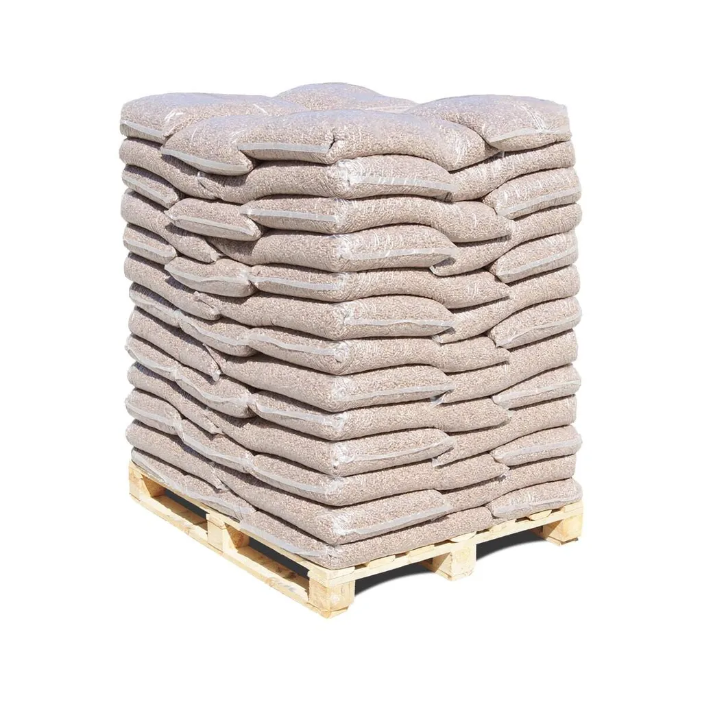 Holzpellets Hartholz Eiche, Pellets, Hartholzpellets ENplusA1 6mm, 65x15kg Sackware ,975kg Palette