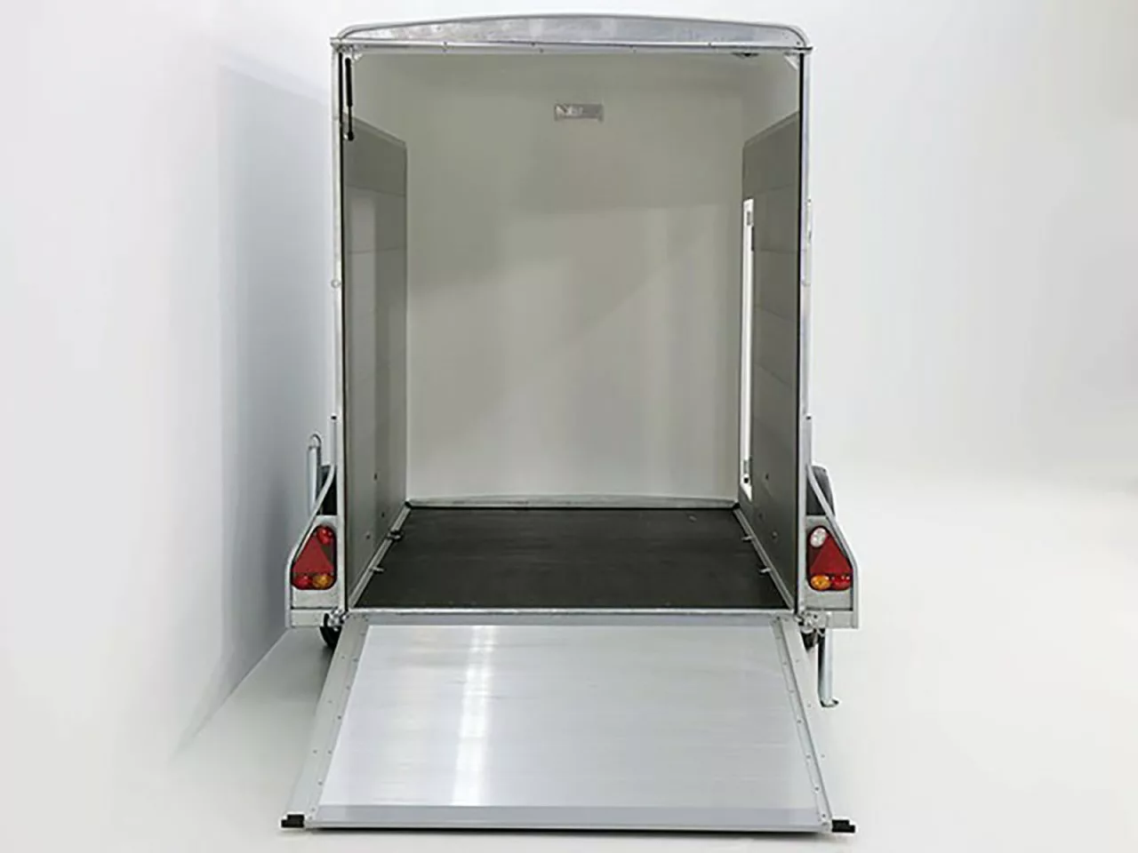 Debon Kofferanhänger C300 148x295cm H:190cm 1,3t|Alu|Polybug|Tür|schwarz - immagine 5