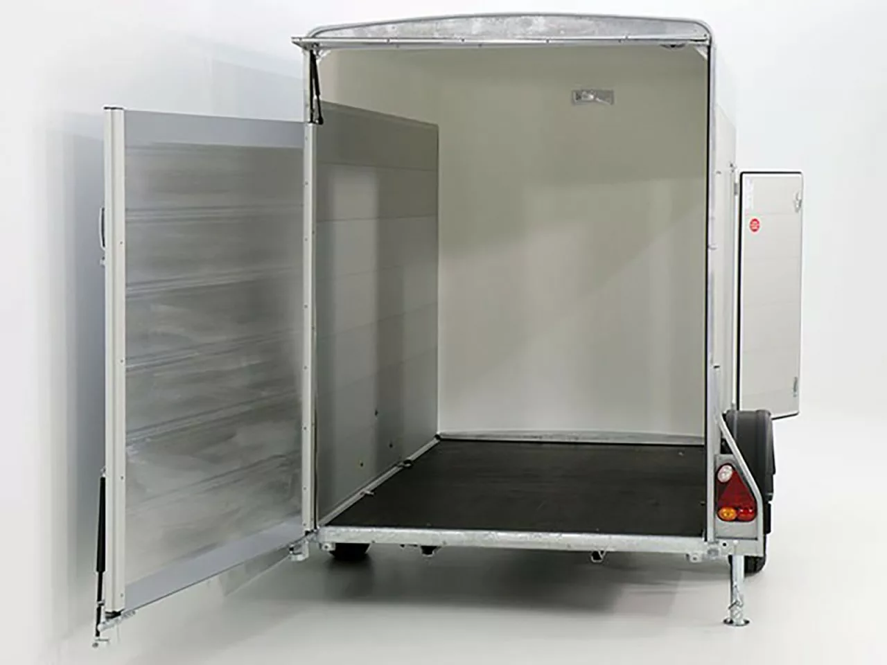 Debon Kofferanhänger C300 148x295cm H:190cm 1,3t|Alu|Polybug|Tür|schwarz - immagine 6