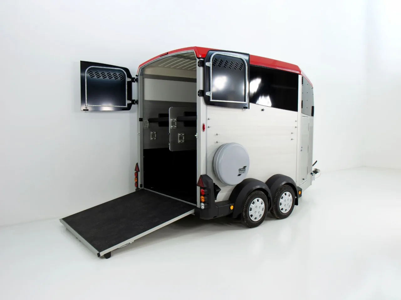 Ifor Williams Pferdeanhänger HBX 511 – Sattelkammer, neues Modell, rot - immagine 3