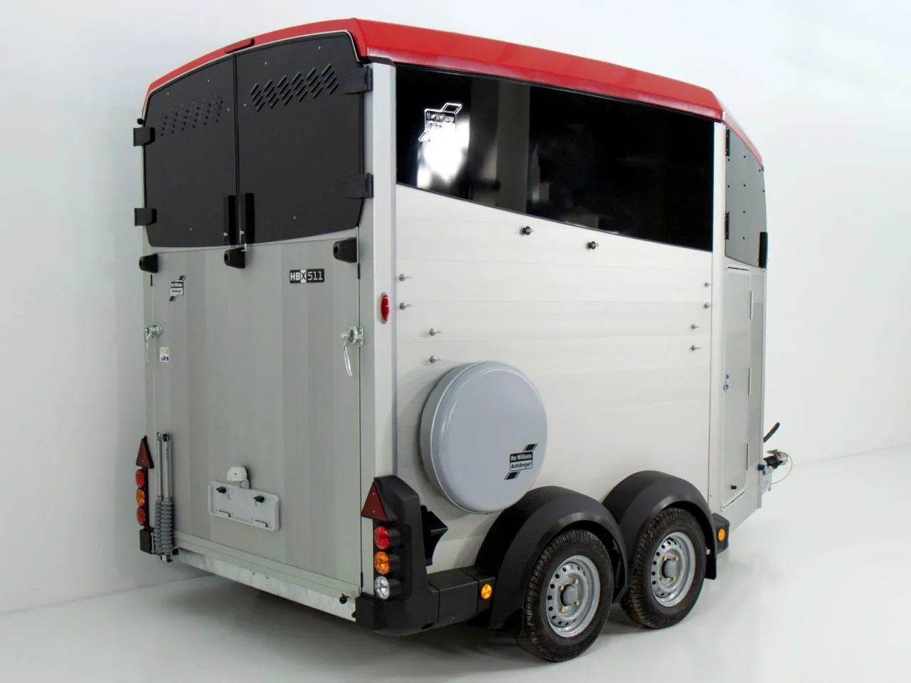 Ifor Williams Pferdeanhänger HBX 511 – Sattelkammer, neues Modell, rot - immagine 4