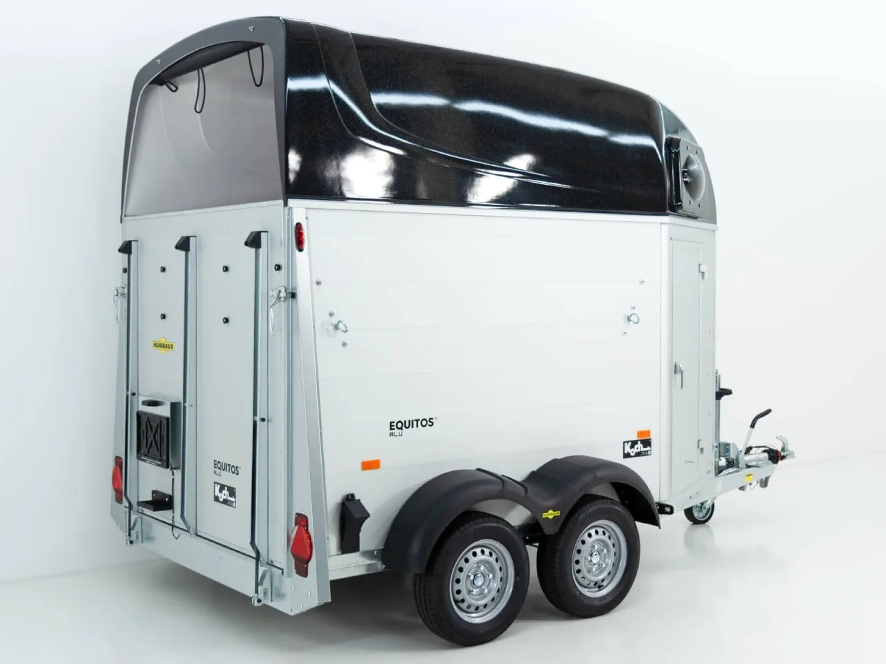 Humbaur Pferdeanhänger Equitos 2000|Alu|schwarz|Aluboden - immagine 2
