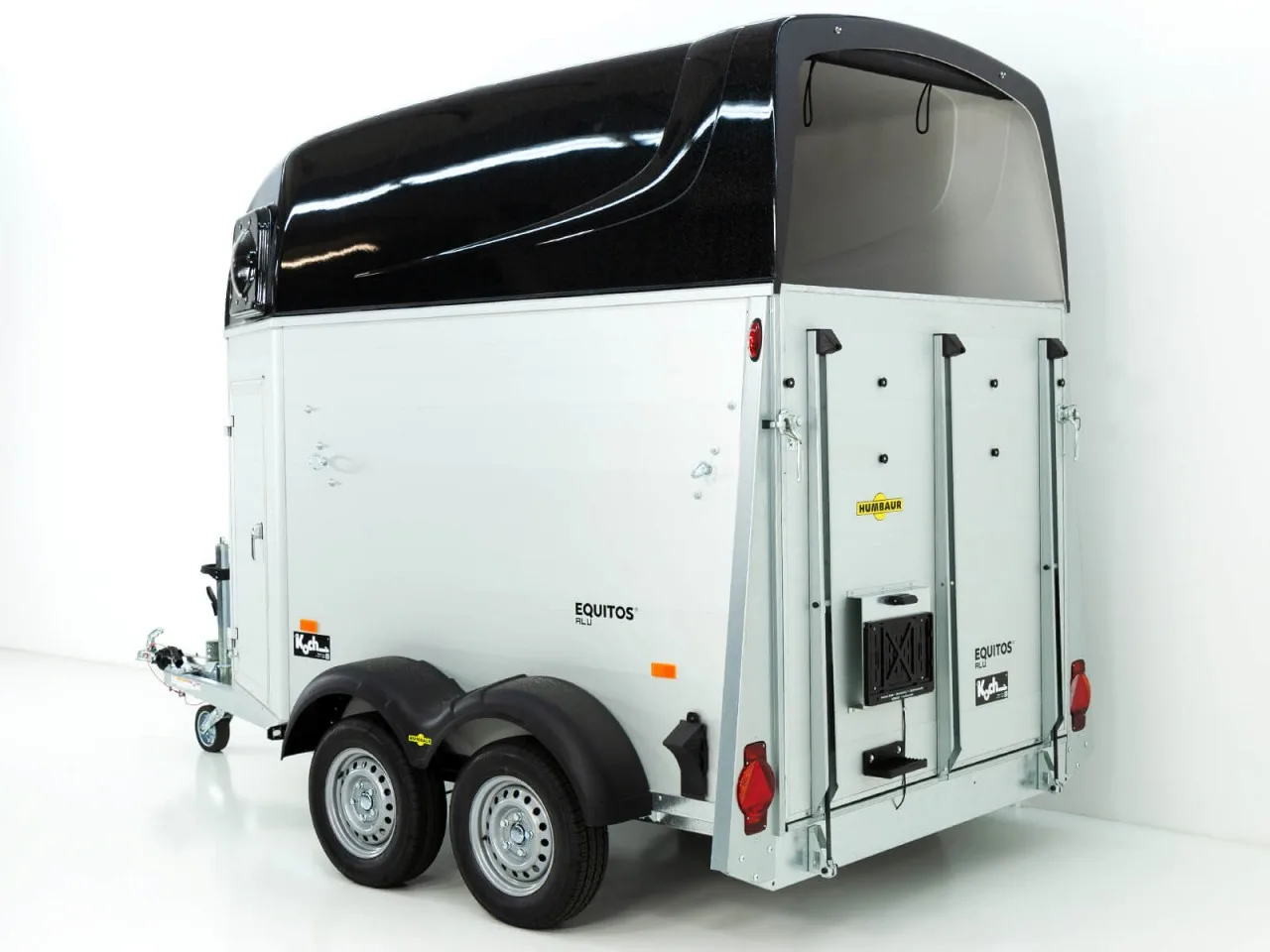 Humbaur Pferdeanhänger Equitos 2000|Alu|schwarz|Aluboden - immagine 3