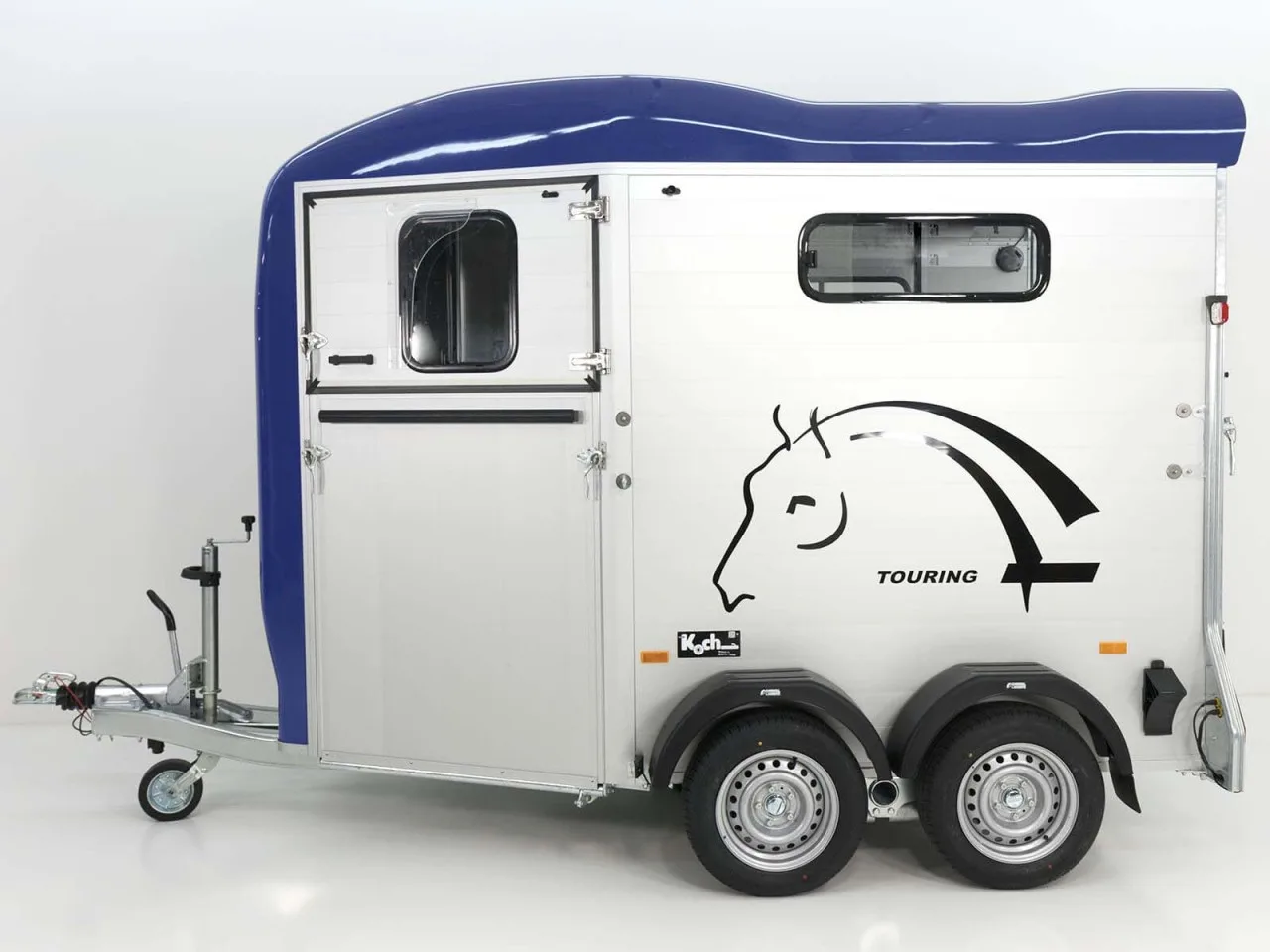 Cheval Liberte Pferdeanhänger Touring Country| Sattelkammer| Frontausstieg| blau - immagine 3