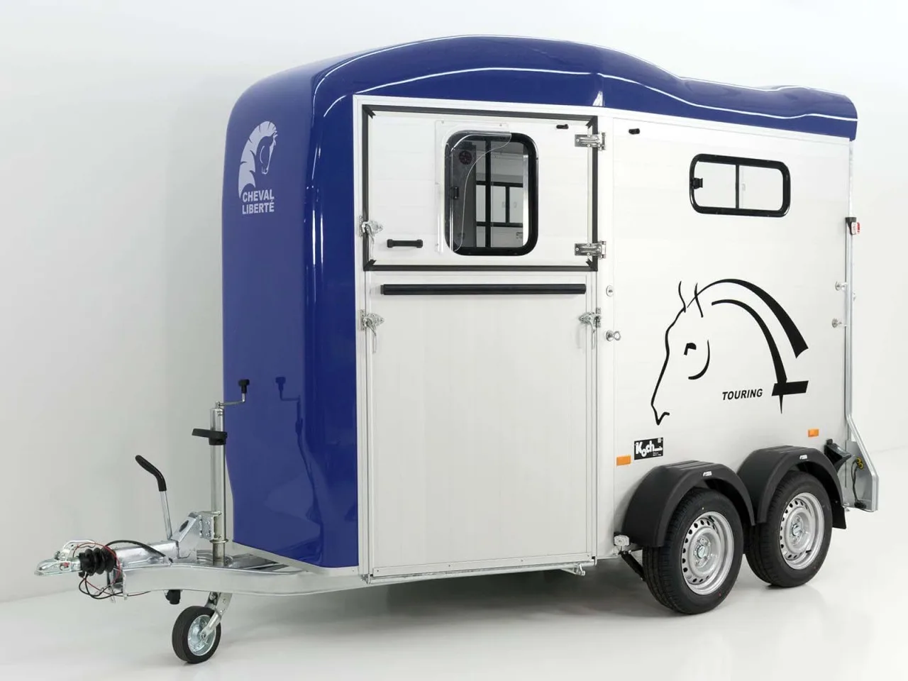 Cheval Liberte Pferdeanhänger Touring Country| Sattelkammer| Frontausstieg| blau - immagine 4