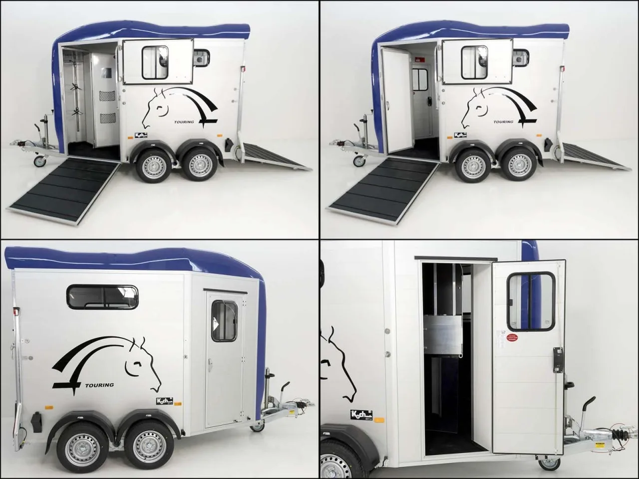 Cheval Liberte Pferdeanhänger Touring Country| Sattelkammer| Frontausstieg| blau - immagine 11