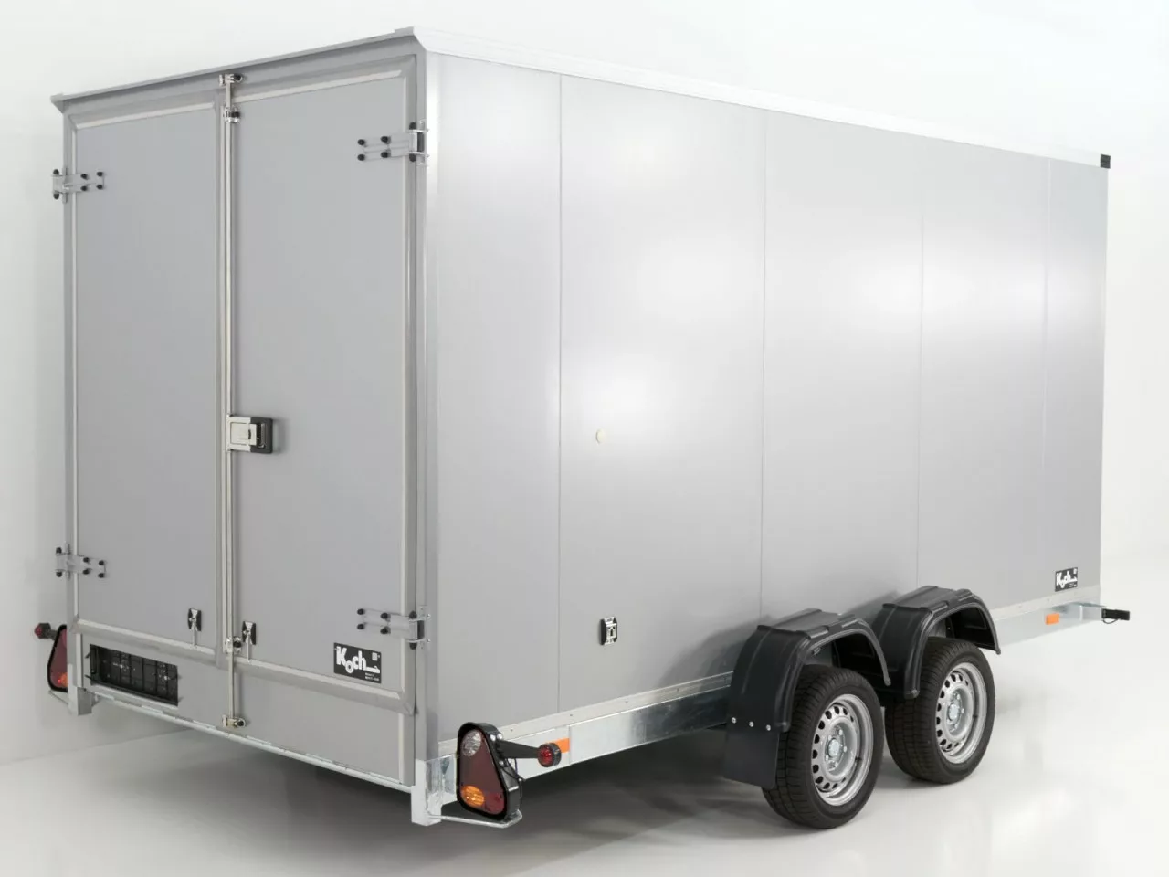 Vezeko Koffer-Absenkanhänger 157x344cm Höhe:210cm 2,7t|silber - immagine 3