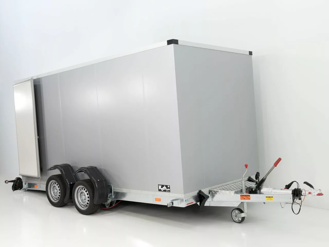 Vezeko Koffer-Absenkanhänger 157x344cm Höhe:210cm 2,7t|silber - immagine 5