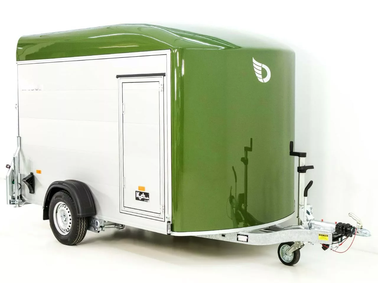 Debon C400 Kofferanhänger – 1,3 t, 164 × 315 cm, Alu, Polybug, Tür - immagine 3