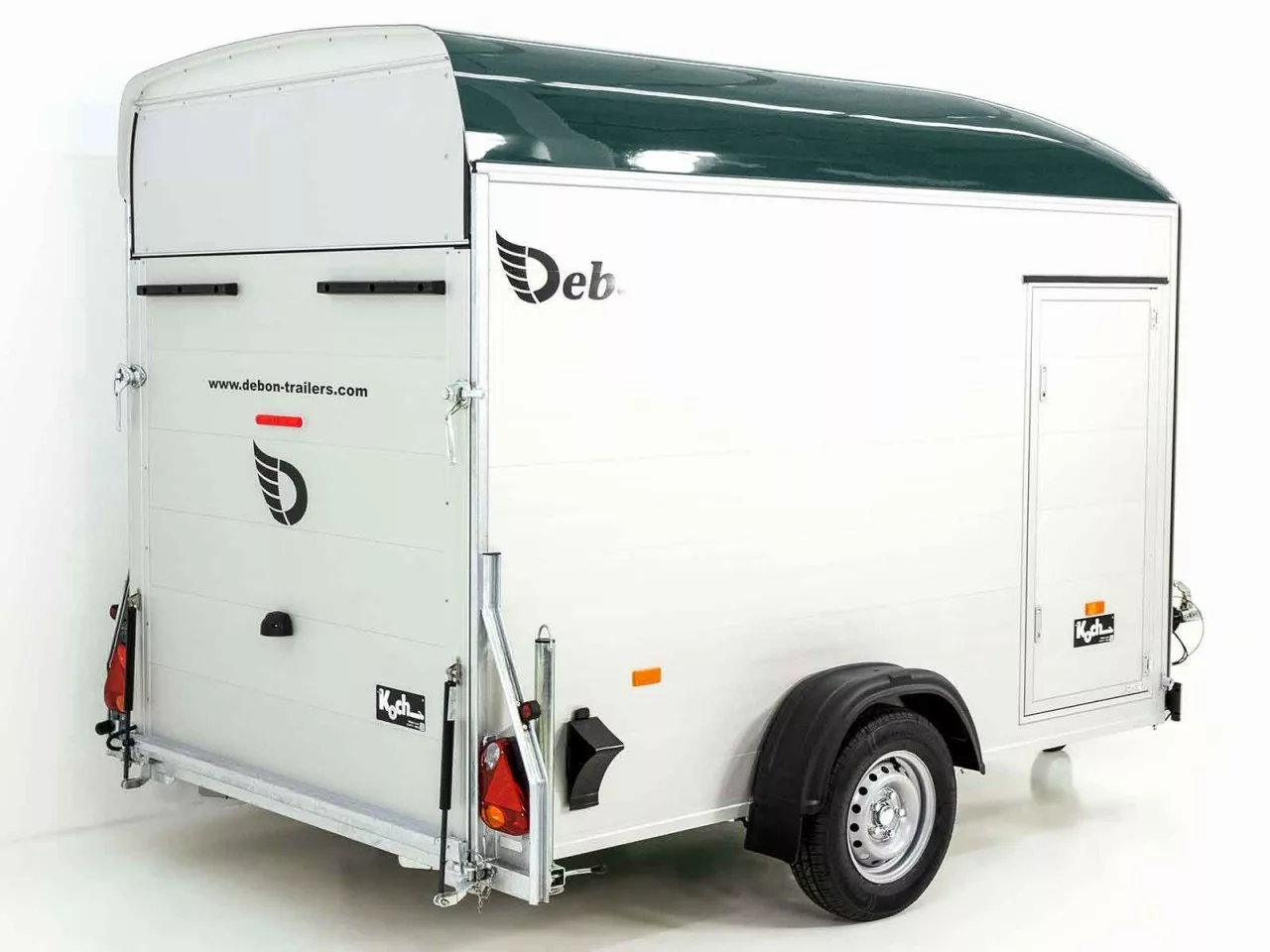 Debon C400 Kofferanhänger – 1,3 t, 164 × 315 cm, Alu, Polybug, Tür - immagine 5