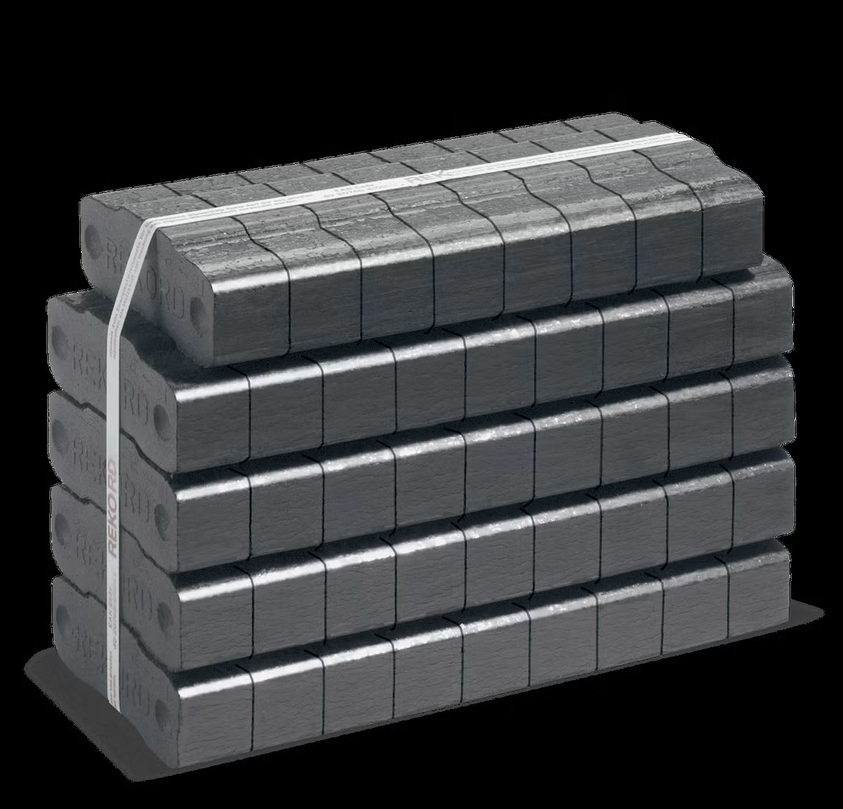 Rekord Braunkohlebriketts 25kg x 40 Gebinde 1000kg Palette - immagine 3