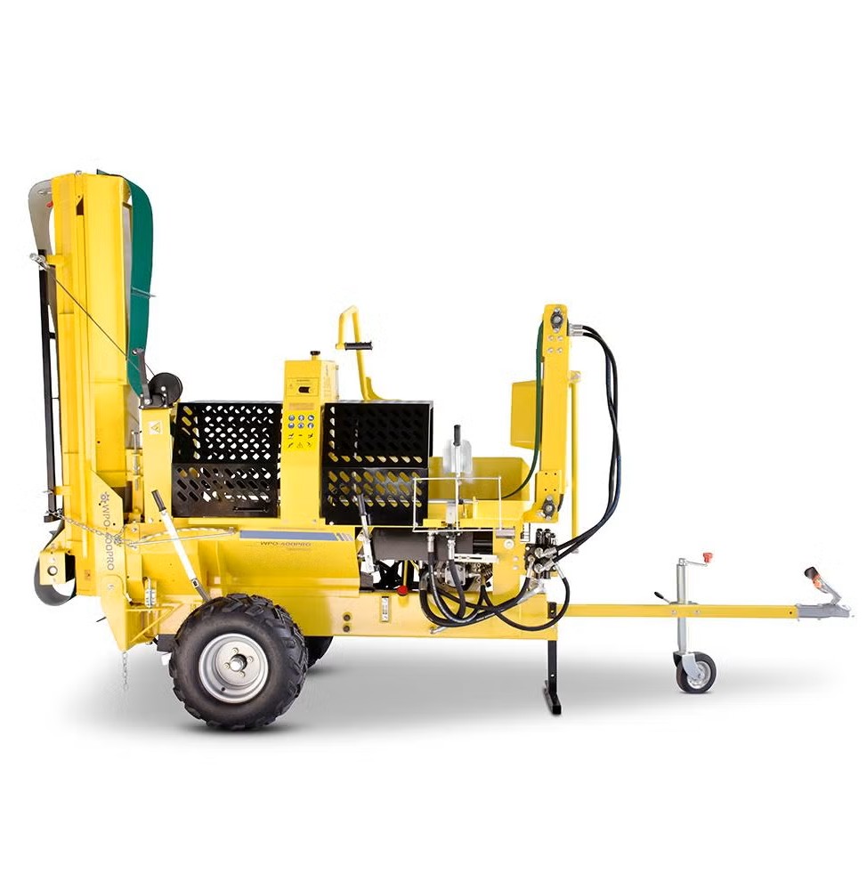 BAMATO 20 to Sägespaltautomat WPO-400PRO mit Förderband | 8,3 kW Motorleistung | Spaltkraft 20t | 6-fach Spaltkreuz | ATV Reifen | Holzspalter Sägespalter Benzin 20 Tonnen - immagine 7