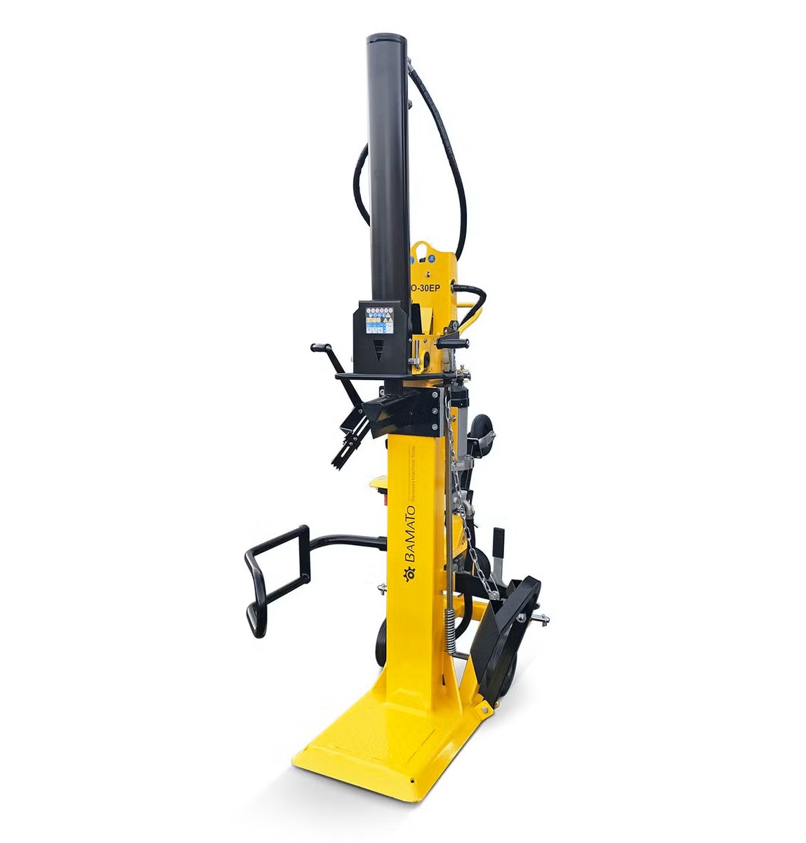 BAMATO Holzspalter HO-30EP | 400V | 30 Tonnen | Zapfwellen & Elektroantrieb | Dreipunktaufhängung | inkl. Fahrwerk und drehbarem Stützrad - immagine 3