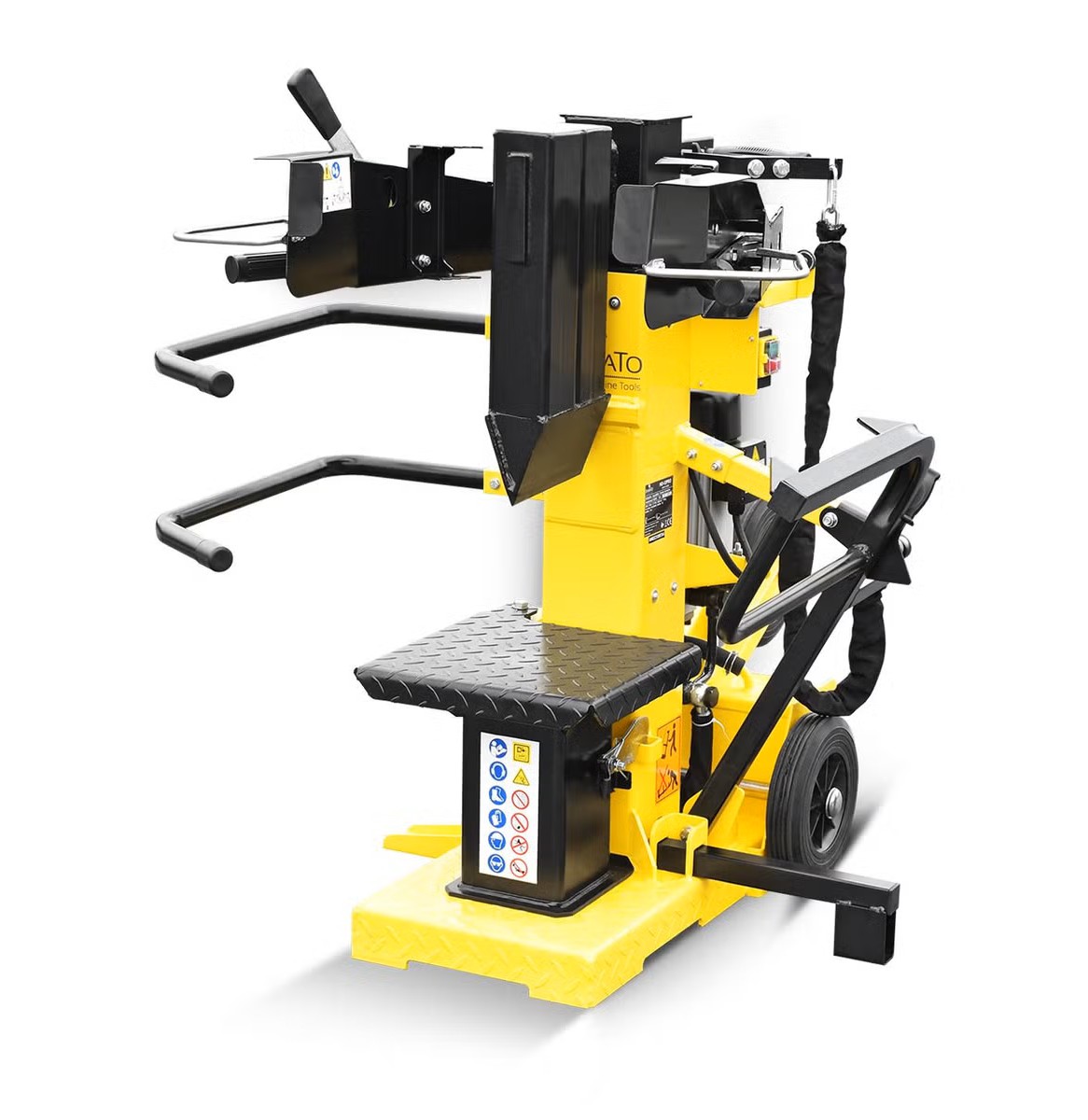 BAMATO HO-12PRO Holzspalter mit Elektroantrieb | 12 Tonnen Spaltkraft | patentierter Spalttechnik | Vario Spalt System | Schwenkbarer Spalttisch | Spalter für Kurz- & Langholz - immagine 4