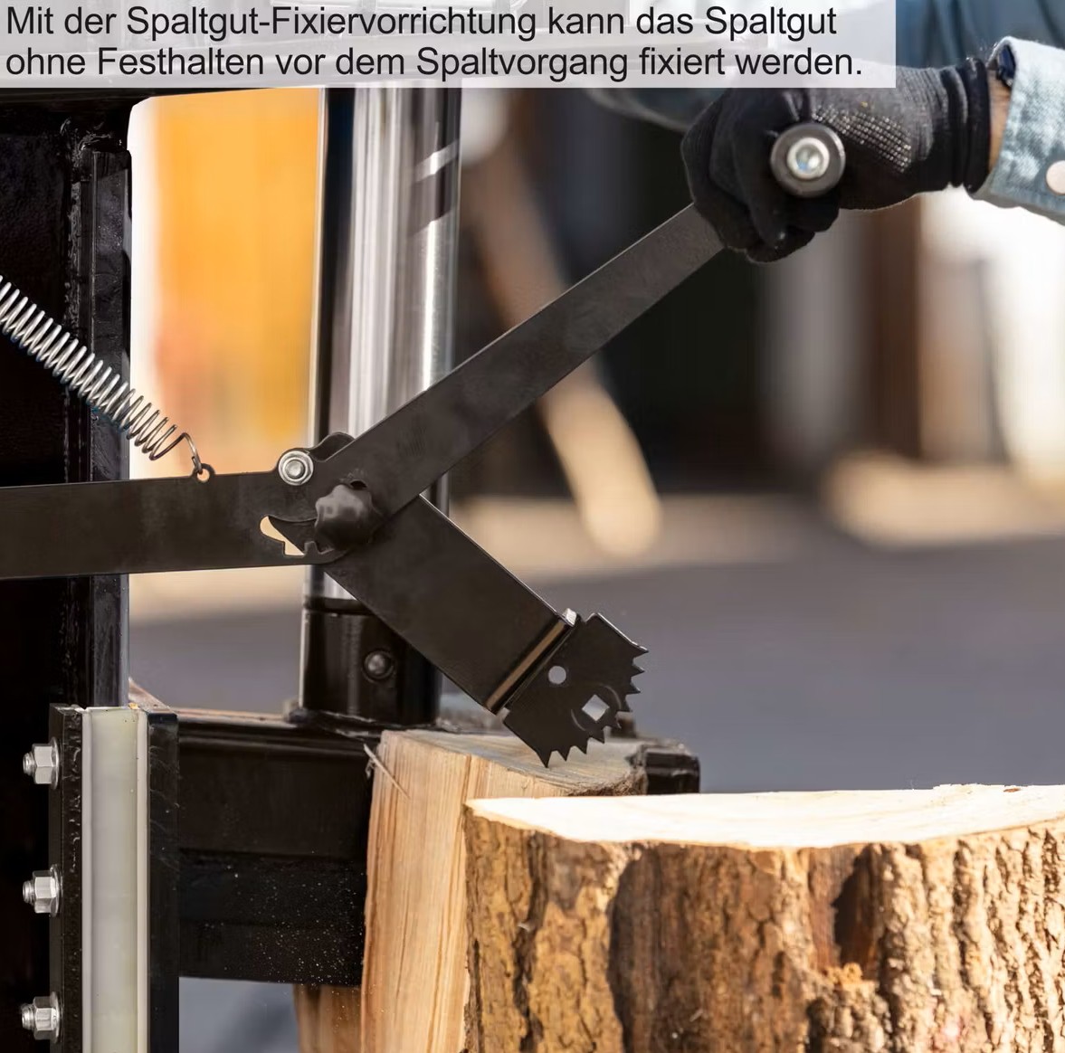 Holzspalter LOGS25ZW Scheppach Black - 25t | 400V Motor & Antrieb Zapfwelle | Meterholz bis 110cm | Fahrvorrichtung - immagine 6