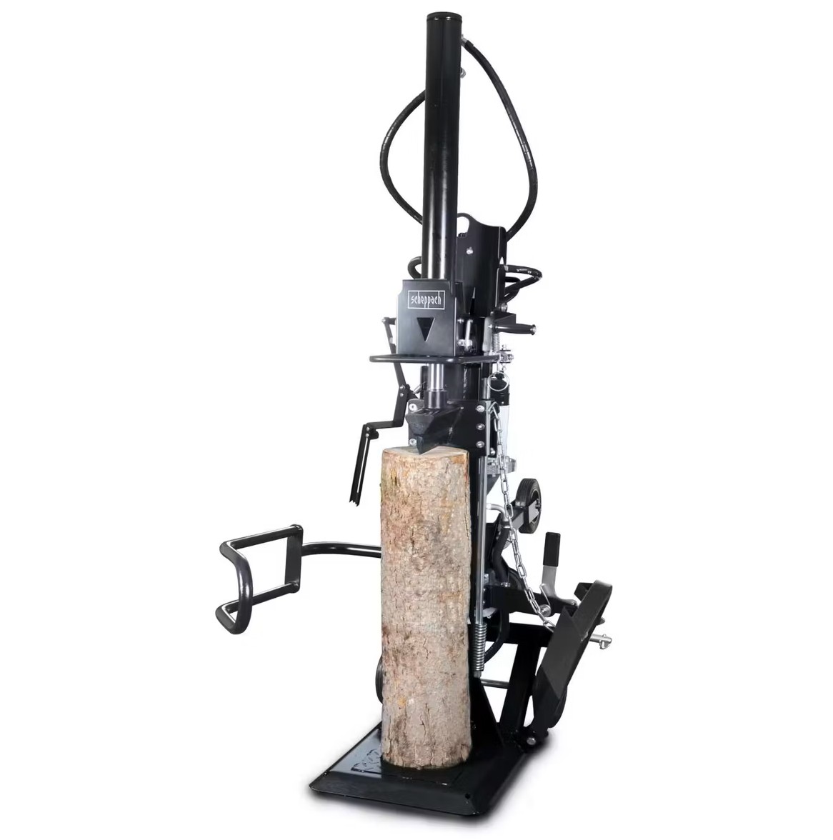 Holzspalter LOGS25ZW Scheppach Black - 25t | 400V Motor & Antrieb Zapfwelle | Meterholz bis 110cm | Fahrvorrichtung