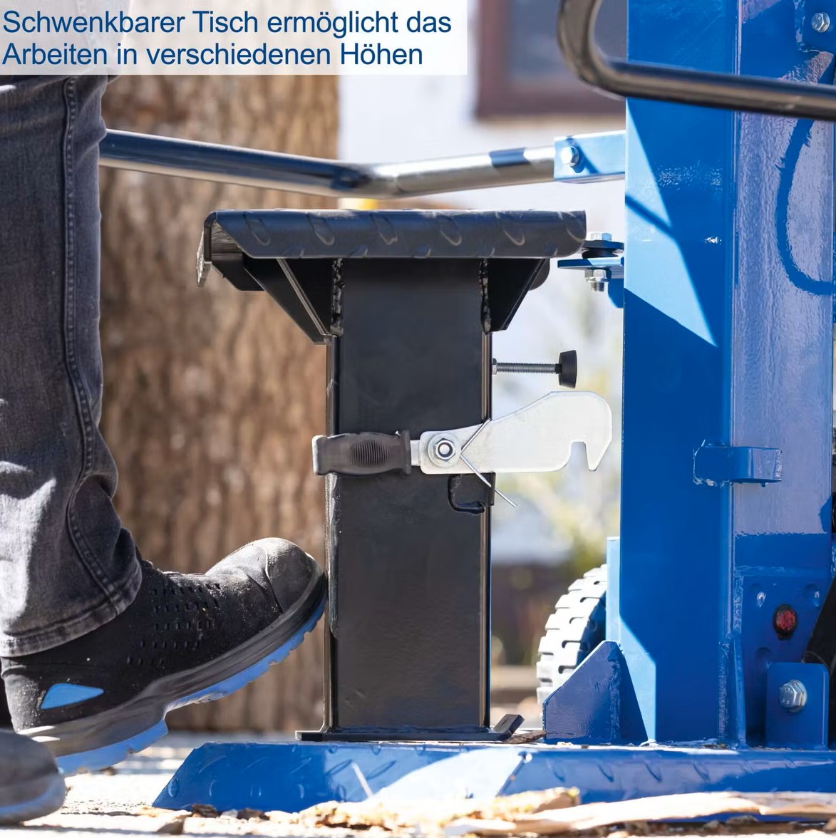 Holzspalter stehend Compact 10t Scheppach - 230V | 3150W | 10 Tonnen | Meterholzspalter | 1070mm Spaltgutlänge | 380mm Spaltdurchmesser - immagine 3