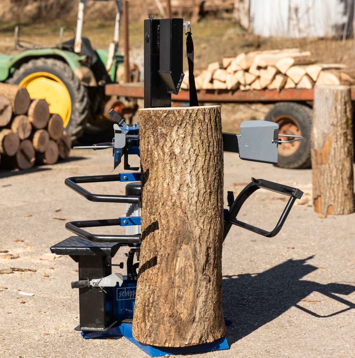 Holzspalter stehend Compact 10t Scheppach - 230V | 3150W | 10 Tonnen | Meterholzspalter | 1070mm Spaltgutlänge | 380mm Spaltdurchmesser - immagine 5