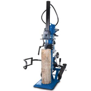 Holzspalter stehend HL2550GM Scheppach - 400V | 5100W | 25 Tonnen | Motor & Gelenkwelle | 110cm Spaltgutlänge | 35cm Spaltdurchmesser | mit Stammheber