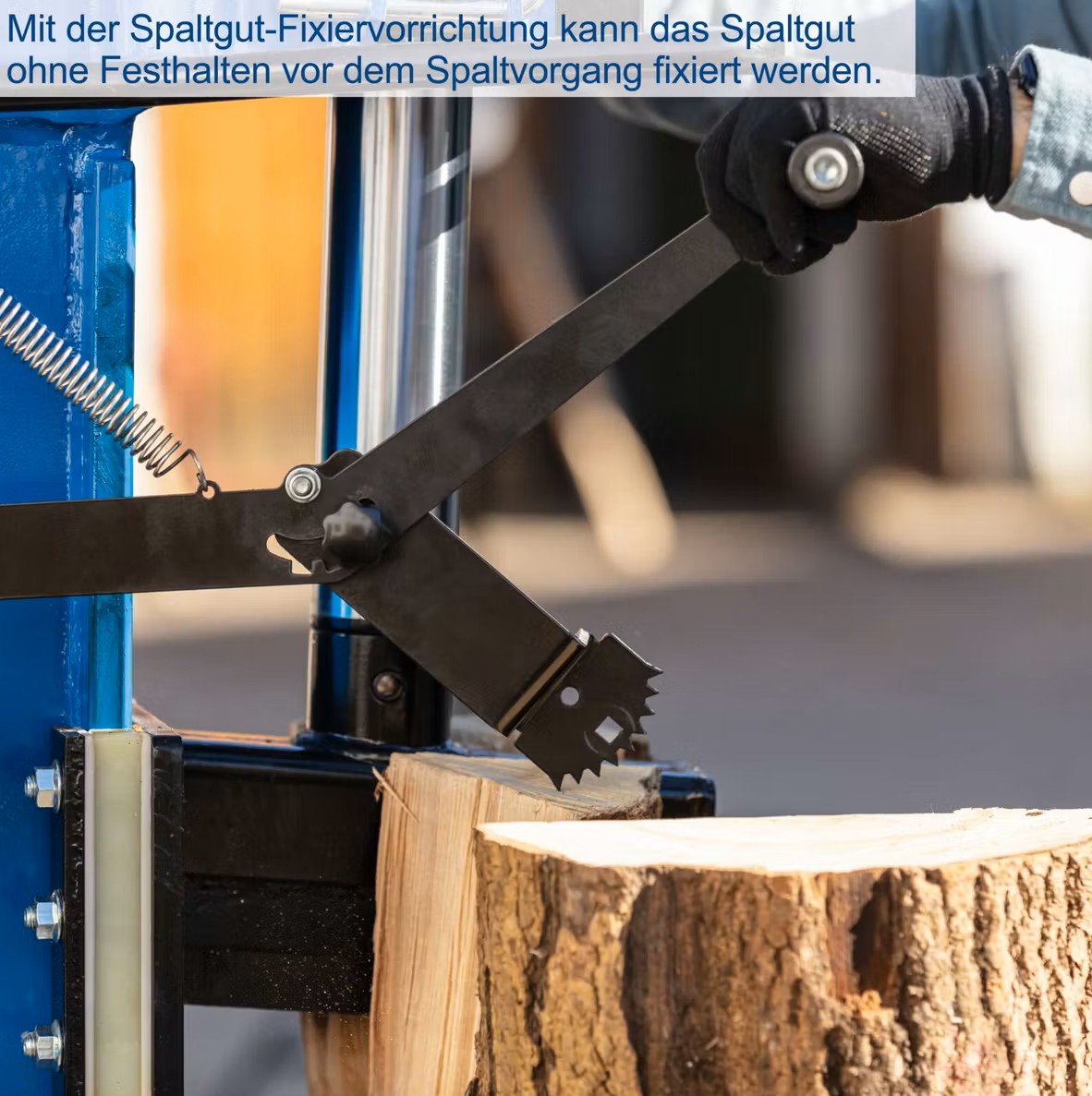 Holzspalter stehend HL2550GM Scheppach - 400V | 5100W | 25 Tonnen | Motor & Gelenkwelle | 110cm Spaltgutlänge | 35cm Spaltdurchmesser | mit Stammheber - immagine 5