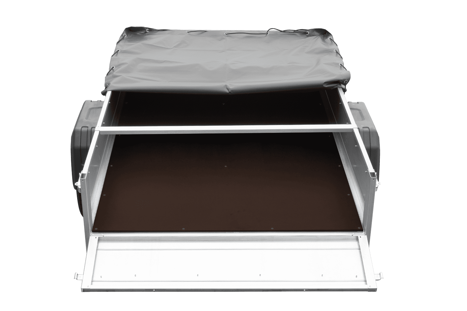 PKW-Anhänger 200x125 UNITRAILER GARDEN 201 KIPP mit grauer Flachplane und Flachplanenträger - immagine 12