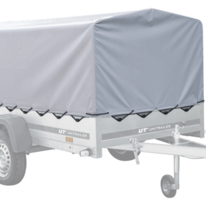 PKW-Anhänger 230x125 UNITRAILER GARDEN 230 FD mit BIS-Seiten, H-800-Gestell und grauer Plane