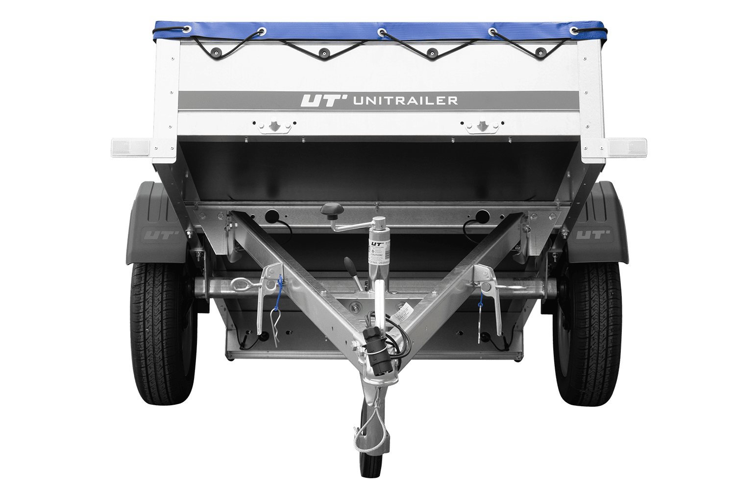 Leichter Anhänger 200x106 UNITRAILER GARDEN 200 KIPP mit H-0-Rahmen und blauer Plane - immagine 11