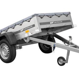 Einachsanhänger 200x106 UNITRAILER GARDEN 200 KIPP mit H-0-Rahmen und grauer Plane