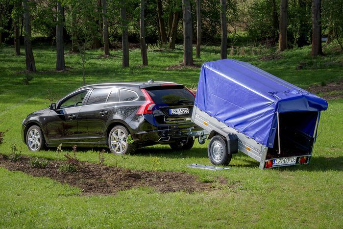 Einachsanhänger 200x106 UNITRAILER GARDEN 200 KIPP mit H-800 Rahmen und blauer Plane - immagine 4