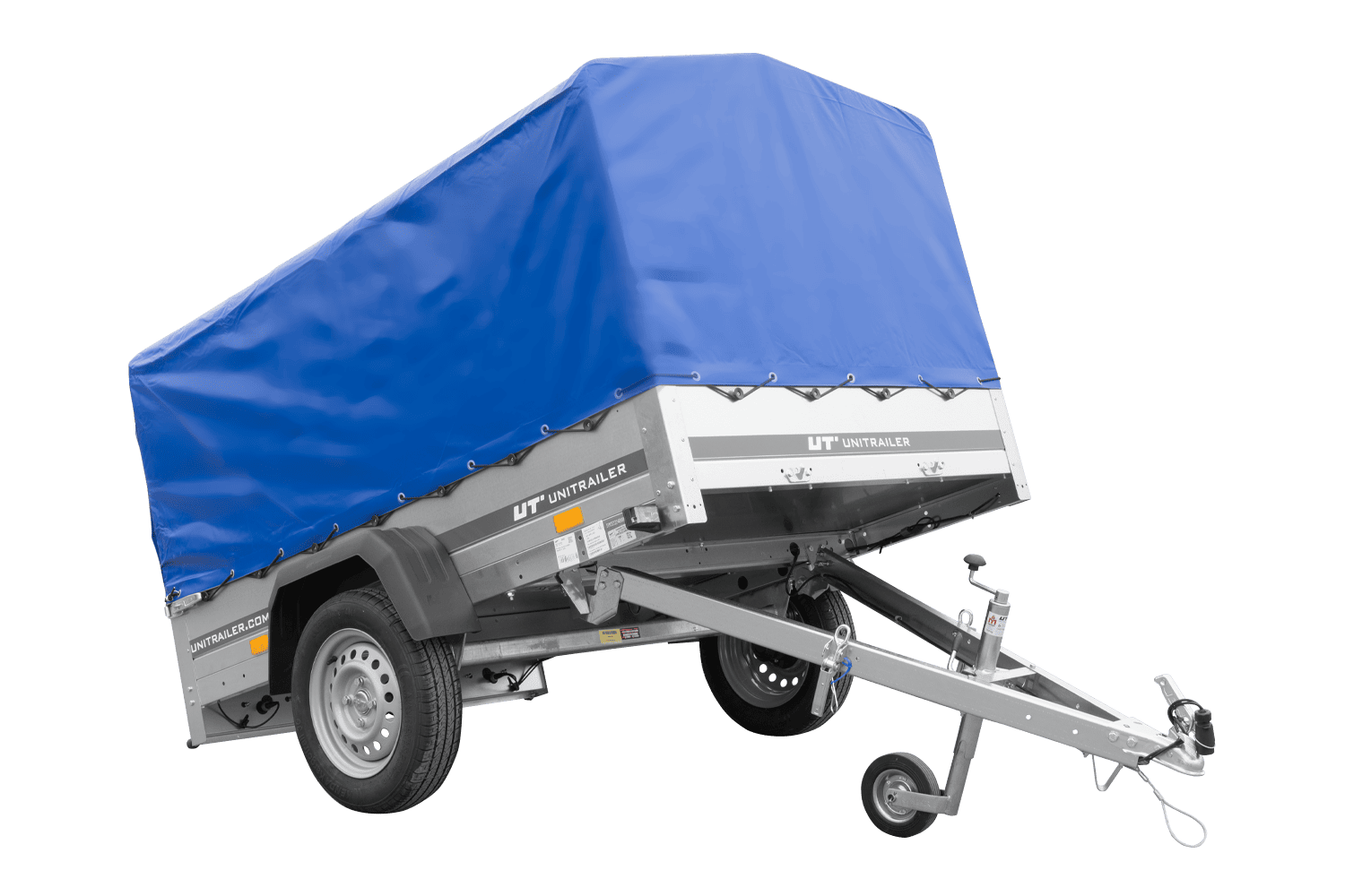 PKW-Anhänger 200x125 UNITRAILER GARDEN 201 KIPP mit blauer Hochplane