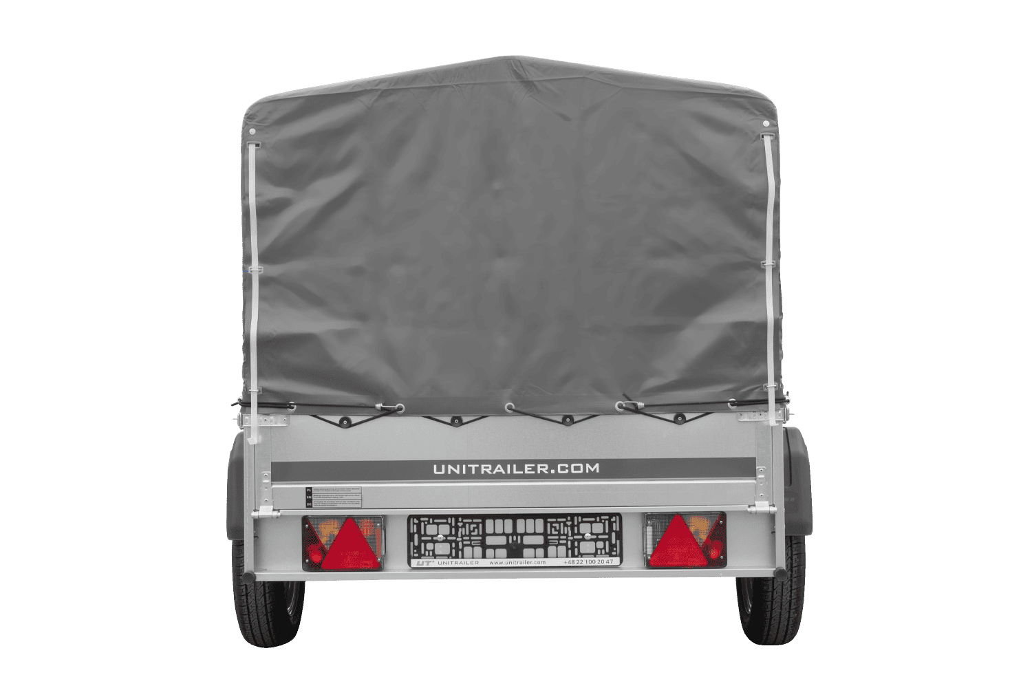 PKW-Anhänger 200x125 UNITRAILER GARDEN 201 KIPP mit grauer Hochplane - immagine 6