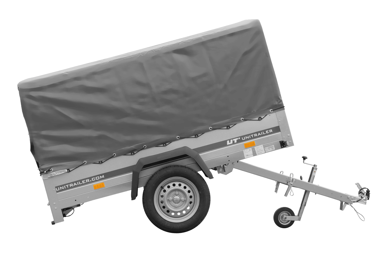 PKW-Anhänger 200x125 UNITRAILER GARDEN 201 KIPP mit grauer Hochplane - immagine 5