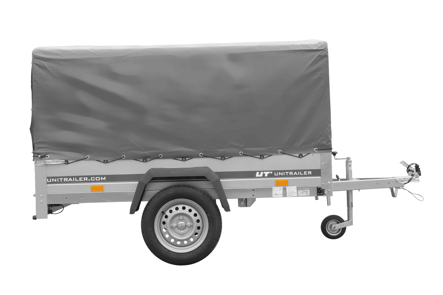 PKW-Anhänger 200x125 UNITRAILER GARDEN 201 KIPP mit grauer Hochplane - immagine 9