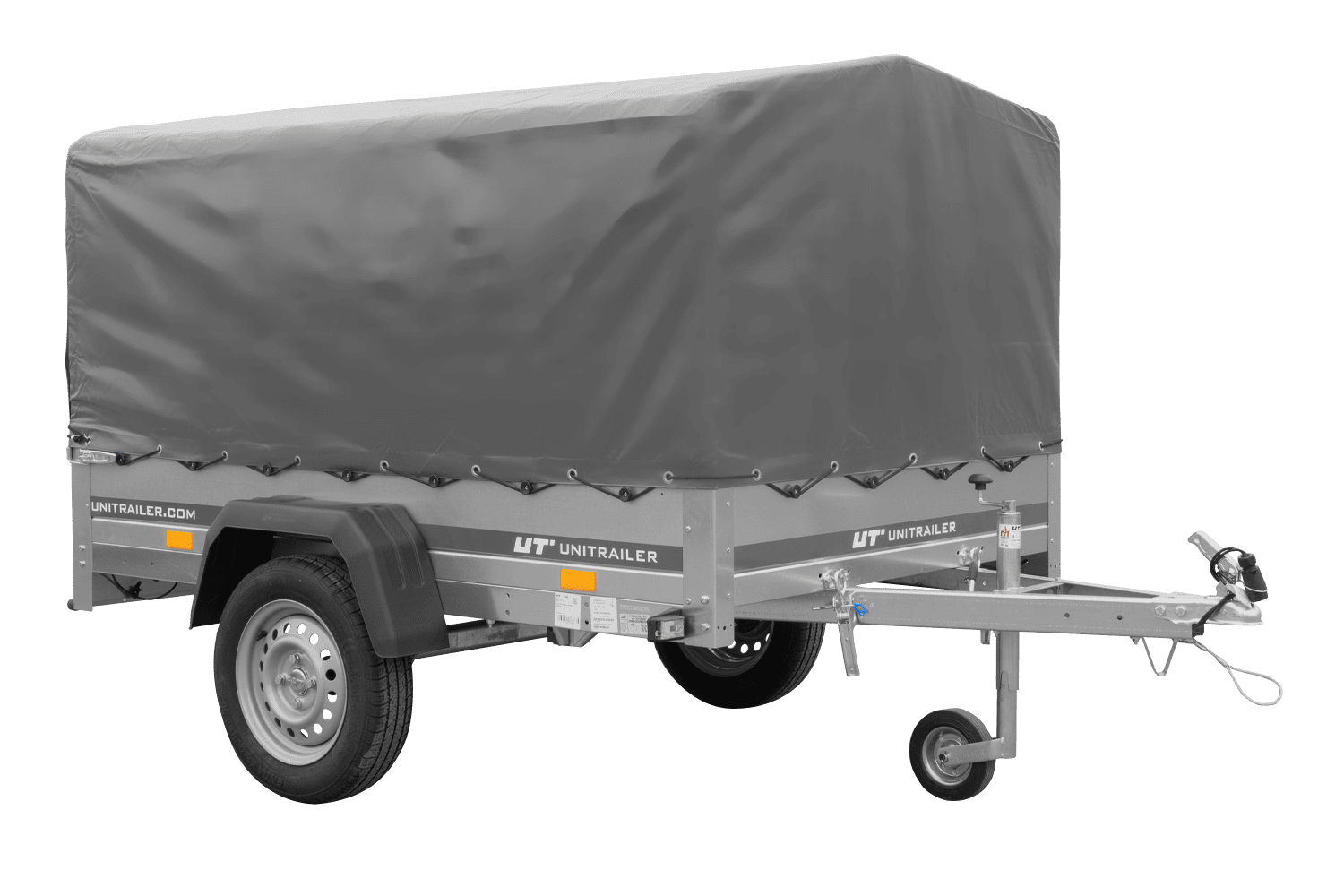 PKW-Anhänger 200x125 UNITRAILER GARDEN 201 KIPP mit grauer Hochplane - immagine 7