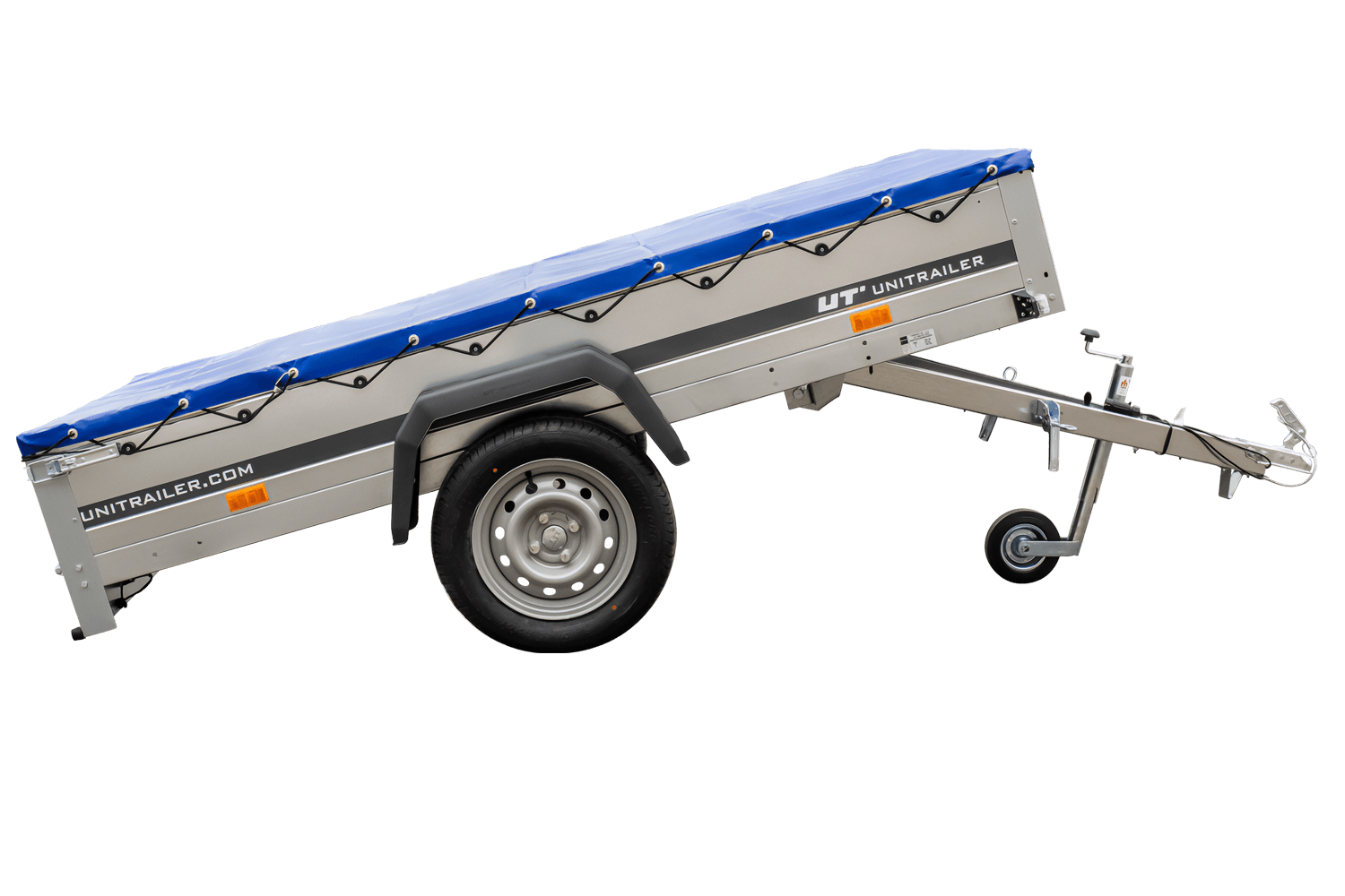 PKW?Anhänger 230x125 UNITRAILER GARDEN 230 KIPP mit H-0-Rahmen und blauer Plane - immagine 3