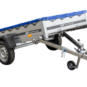 PKW?Anhänger 230x125 UNITRAILER GARDEN 230 KIPP mit H-0-Rahmen und blauer Plane