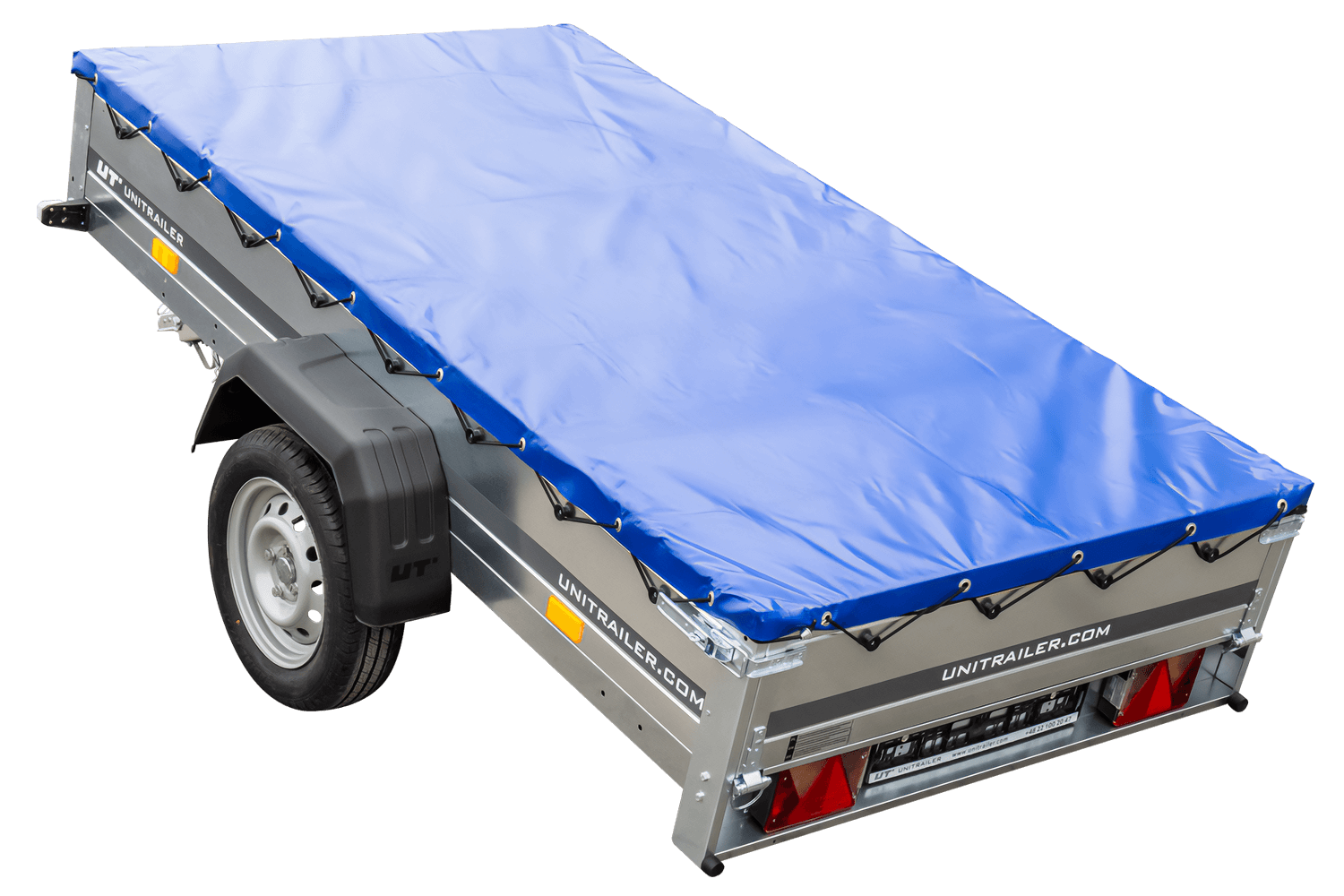 PKW?Anhänger 230x125 UNITRAILER GARDEN 230 KIPP mit H-0-Rahmen und blauer Plane - immagine 8