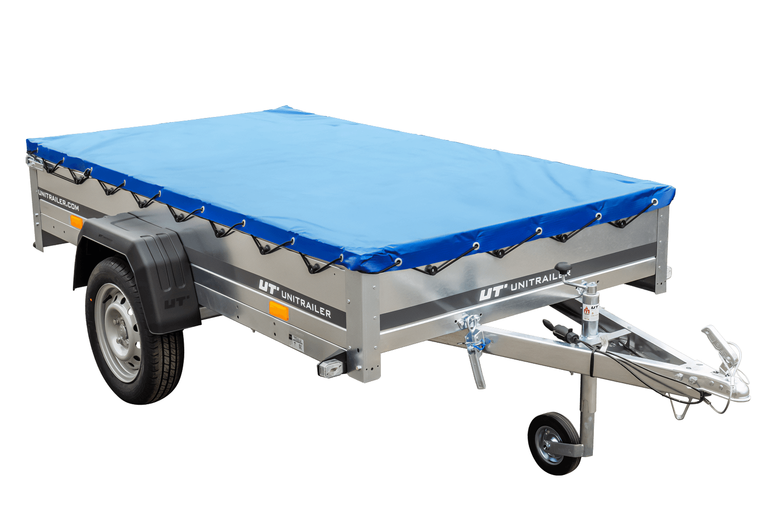 PKW?Anhänger 230x125 UNITRAILER GARDEN 230 KIPP mit H-0-Rahmen und blauer Plane - immagine 7