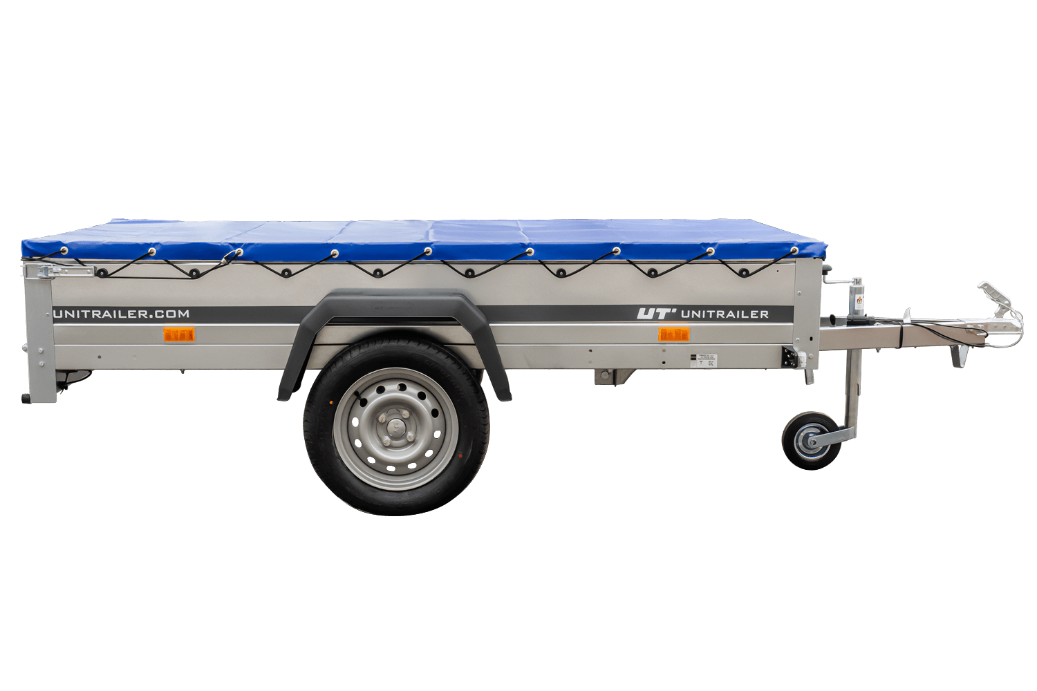 PKW?Anhänger 230x125 UNITRAILER GARDEN 230 KIPP mit H-0-Rahmen und blauer Plane - immagine 6
