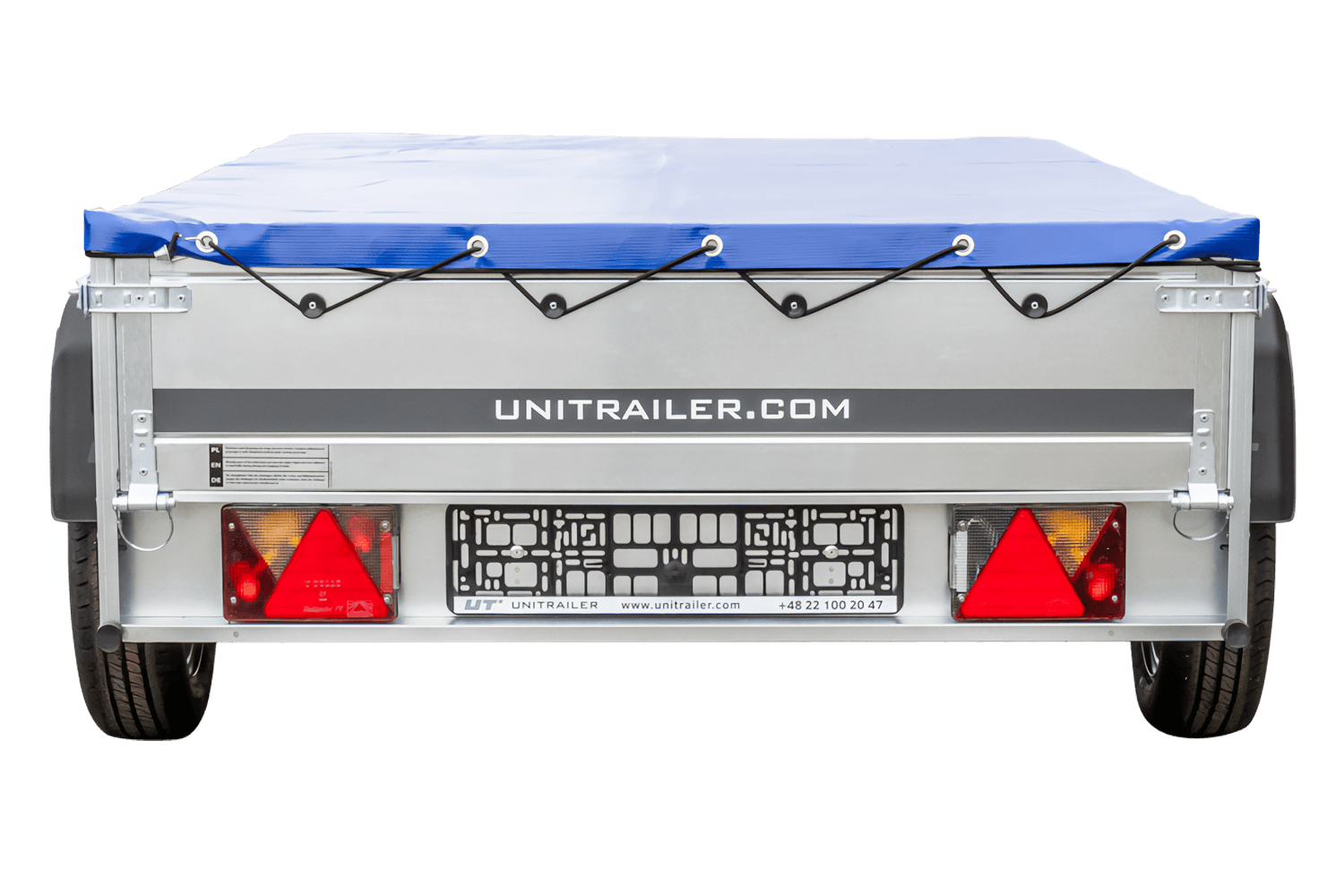 PKW?Anhänger 230x125 UNITRAILER GARDEN 230 KIPP mit H-0-Rahmen und blauer Plane - immagine 4