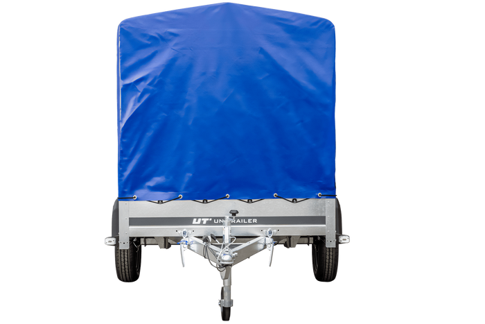 PKW-Anhänger 230x125 UNITRAILER GARDEN 230 KIPP mit blauer Hochplane 110 cm - immagine 7
