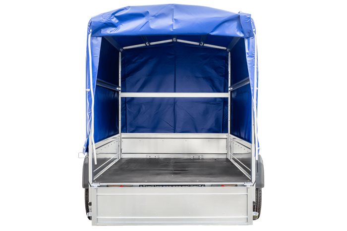 PKW-Anhänger 230x125 UNITRAILER GARDEN 230 KIPP mit blauer Hochplane 110 cm - immagine 12