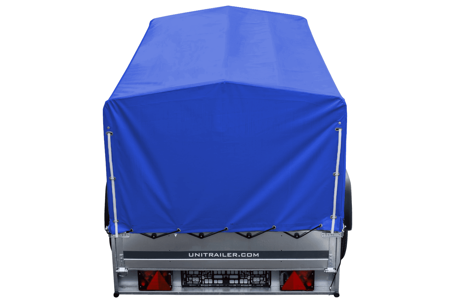 PKW-Anhänger 230x125 UNITRAILER GARDEN 230 KIPP mit blauer Hochplane 80 cm - immagine 7