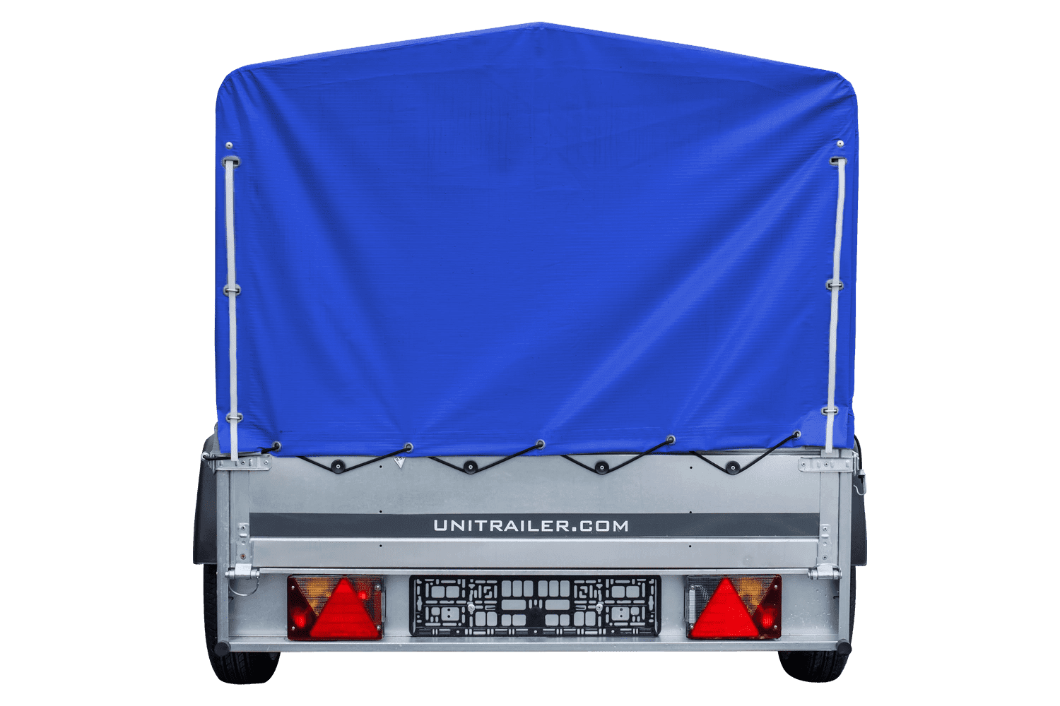 PKW-Anhänger 230x125 UNITRAILER GARDEN 230 KIPP mit blauer Hochplane 80 cm - immagine 6