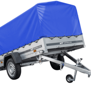 PKW-Anhänger 230x125 UNITRAILER GARDEN 230 KIPP mit blauer Hochplane 80 cm