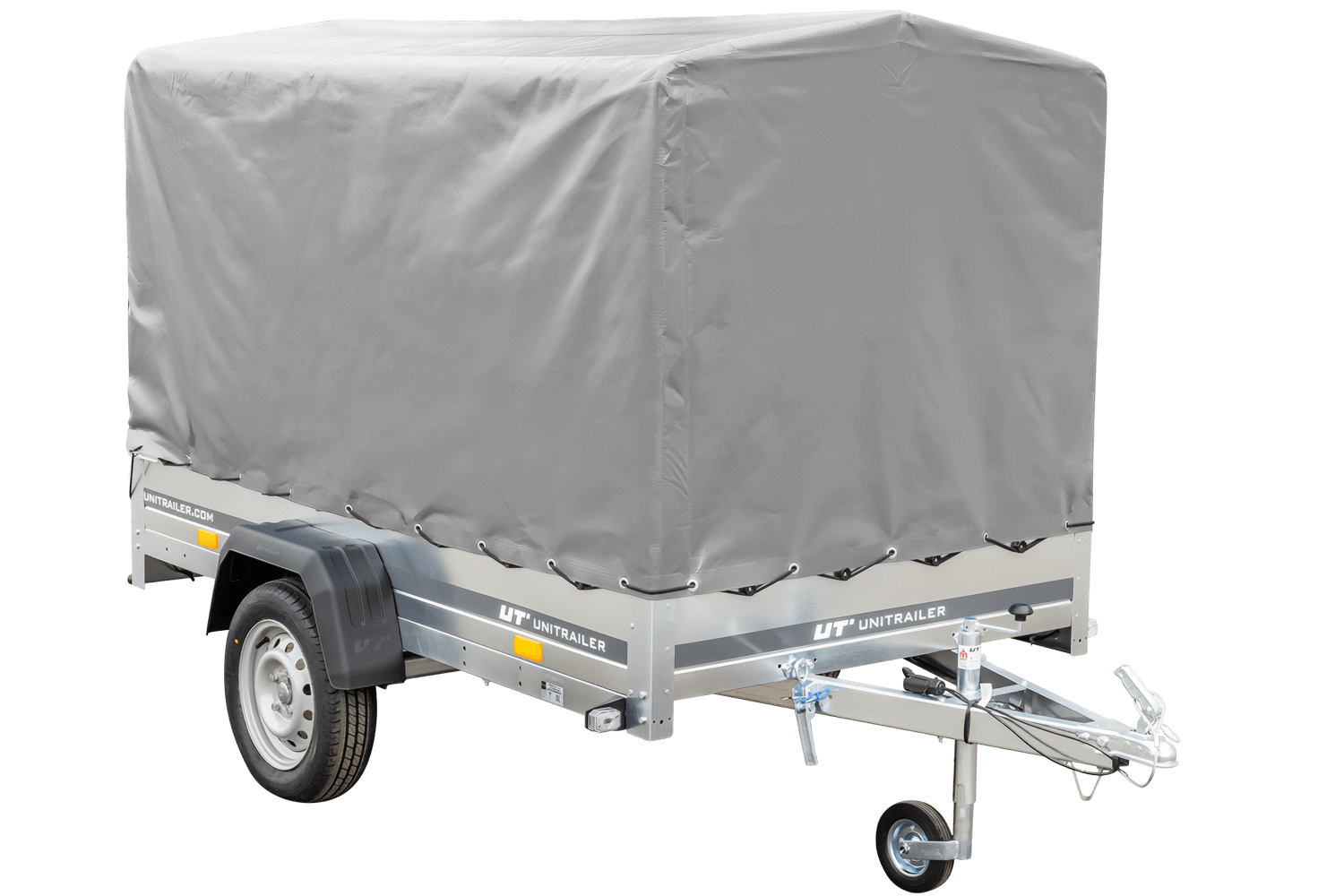 PKW-Anhänger 230x125 UNITRAILER GARDEN 230 KIPP mit grauer Hochplane 110 cm - immagine 10