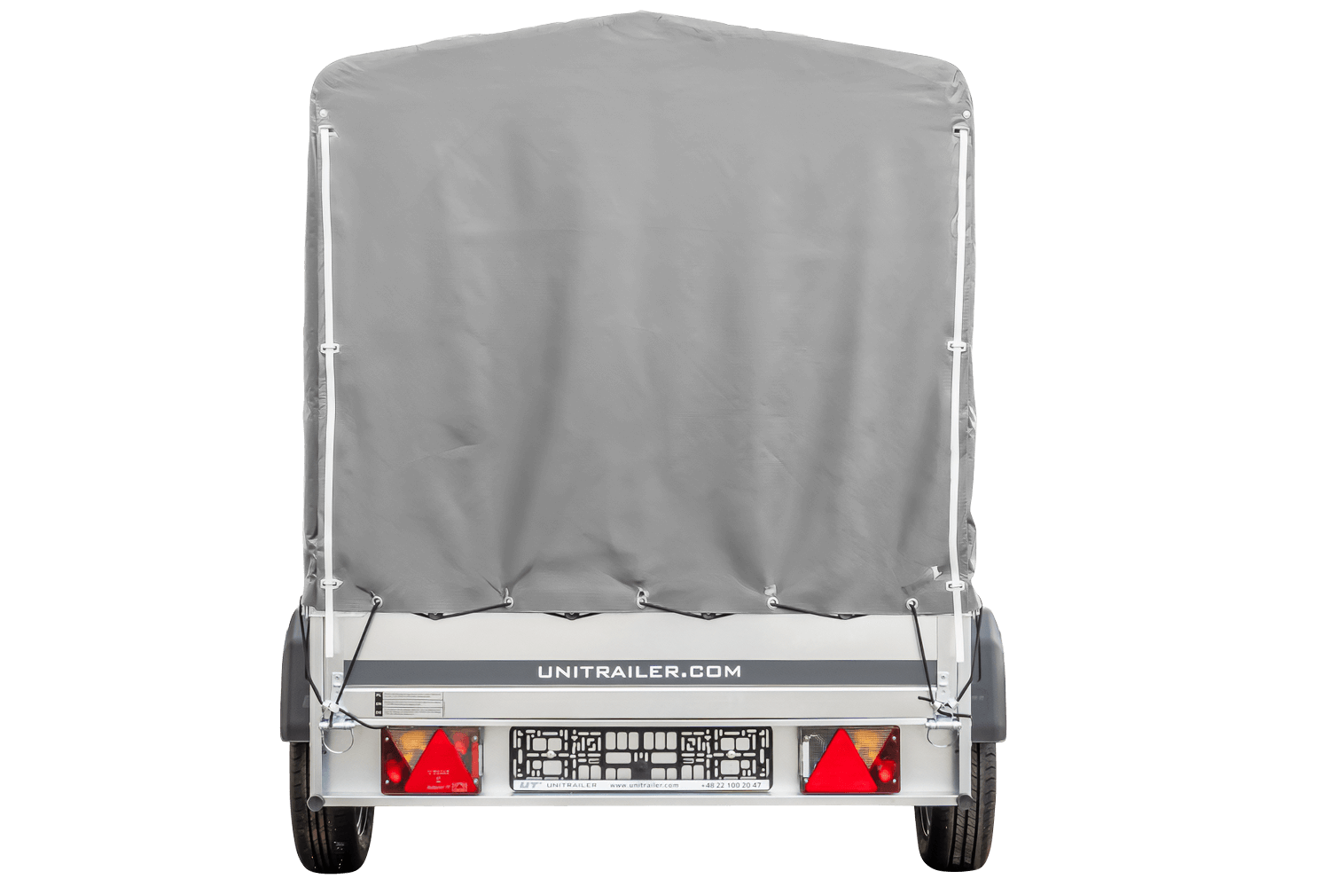 PKW-Anhänger 230x125 UNITRAILER GARDEN 230 KIPP mit grauer Hochplane 110 cm - immagine 11
