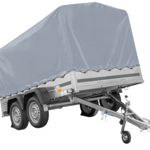 Zweiachsanhänger 264x150 UNITRAILER GARDEN 265/2 KIPP mit Rahmen H-1100 und grauer Plane