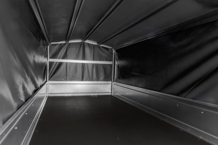 UNITRAILER GARDEN TRAILER ANHÄNGER 264/2 KIPP MIT STÜTZRAD, SPRIEGEL UND GRAUER PLANE - immagine 14