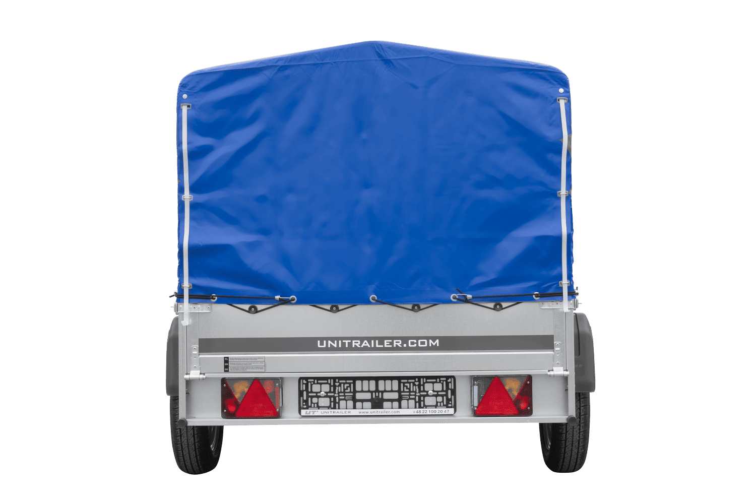 PKW-Anhänger 200x125 UNITRAILER GARDEN 201 KIPP mit blauer Hochplane - immagine 6